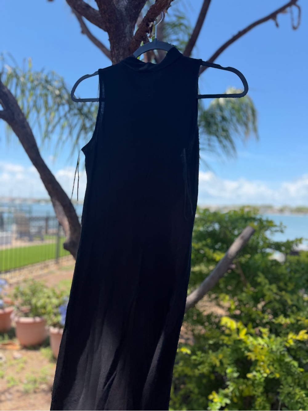 enough about me... Black Sleeveless Mock Neck Mini Dress - Picture 4 of 8